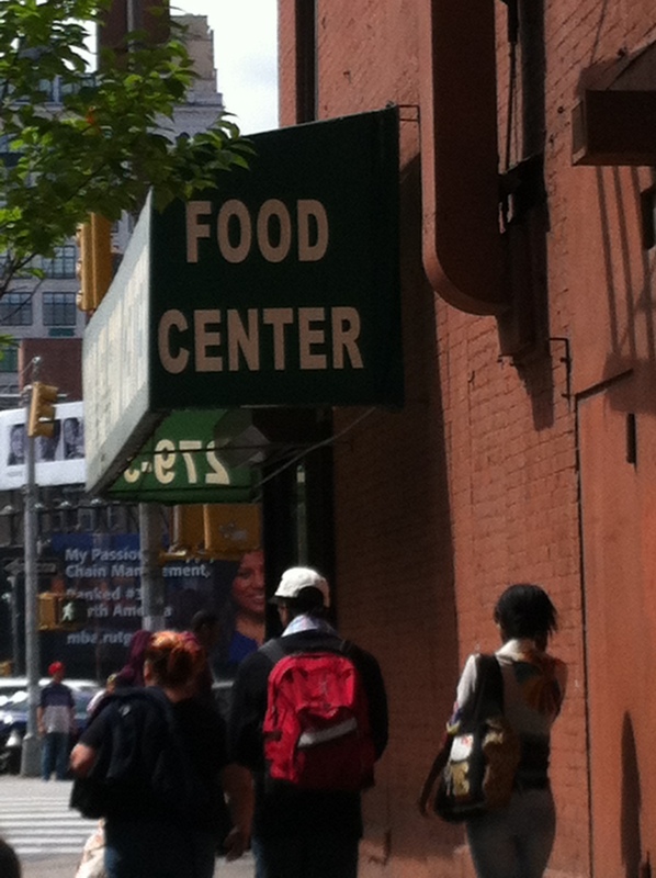 Awesome Sign: Food Center!